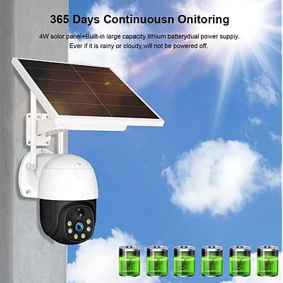 Camera Solara de Supraveghere V380 Pro conexiune 4G 3MP 