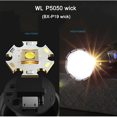 Lanterna de mana tip bec laser cu Led BX-P19