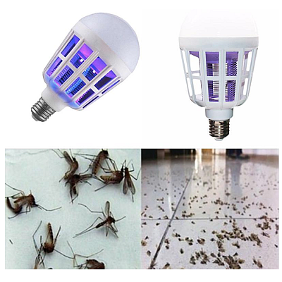 Bec Led 2 in1 Cu Lampa UV Impotriva insectelor15W E27