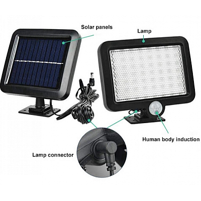 Lampa LED cu panou solar si senzor de miscare 1 CASETA COB