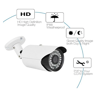 Kit Supraveghere Video CCTV DVR 4 Camere EXTERIOR