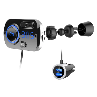 Modulator FM Bluetooth cu Incarcare Rapida BC49BQ Modulator FM Bluetooth cu Incarcare Rapida BC49BQ