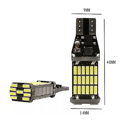 Set 2 x Becuri auto LED SMD T15 16W Canbus