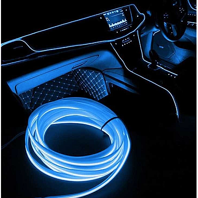 Banda LED Neon Auto  2M ALBASTRA