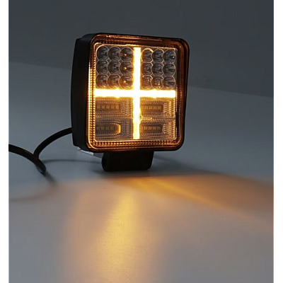 Lampa Led Stroboscopica Bicolor Alb si Galben 108W Proiector 12V / 24V