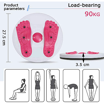 Disc rotativ de fitness cu corzi elastice