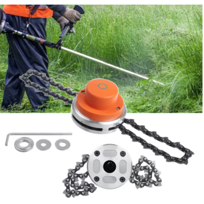 Cap tambur Portocaliu cu lant pentru motocoasa universal Cap tambur Portocaliu cu lant pentru motocoasa universal