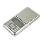 Mini cantar electronic pentru bijuterii 200g/0.01g Argintiu Mini cantar electronic pentru bijuterii 200g/0.01g Argintiu