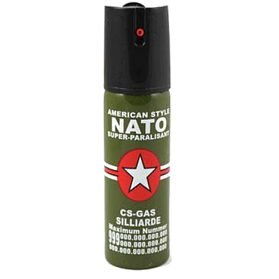 Spray NATO 110 ml cu HUSA paralizant propulsie jet 