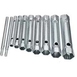 Set 10 Chei Tubulare Duble cu Tija 6-22 mm Set 10 Chei Tubulare Duble cu Tija 6-22 mm