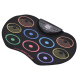 Set Tobe electronice digitale din Silicon cu pedale de picior 9 USB 9 Paduri de tobe colorate Set Tobe electronice digitale din Silicon cu pedale de picior 9 USB 9 Paduri de tobe colorate
