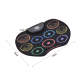 Set Tobe electronice digitale din Silicon cu pedale de picior 9 USB 9 Paduri de tobe colorate Set Tobe electronice digitale din Silicon cu pedale de picior 9 USB 9 Paduri de tobe colorate