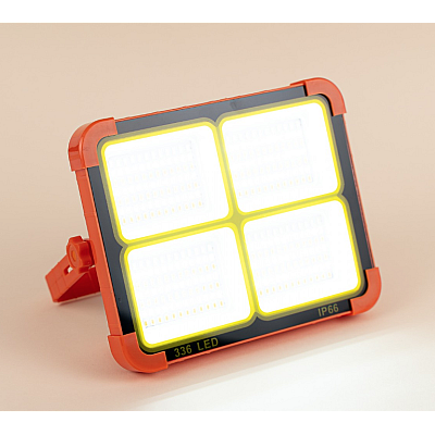 Lampa solara portabila de lucru LED 200W cu USB IP65 Galben