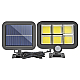 Lampa solara de perete Sl F120 6 x COB LED putere 25W 5000K cu panou solar senzor miscare Neagra
