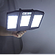 Lampa solara 30w  tripla de perete cu senzor de lumina si miscare cu telecomanda IP65