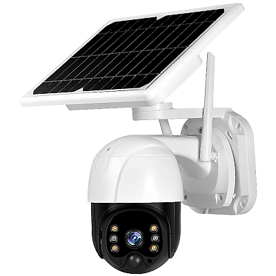 Camera de supraveghere wireless cu panou solar 1080p wifi 360 Infrarosu