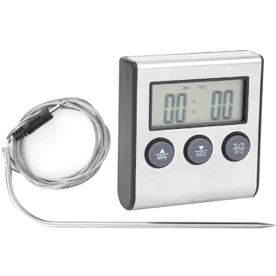 Termometru pentru carne cu afisaj si temporizator 0 250 grade C Termometru pentru carne cu afisaj si temporizator 0 250 grade C