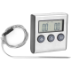 Termometru pentru carne cu afisaj si temporizator 0 250 grade C Termometru pentru carne cu afisaj si temporizator 0 250 grade C