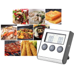 Termometru pentru carne cu afisaj si temporizator 0 250 grade C Termometru pentru carne cu afisaj si temporizator 0 250 grade C