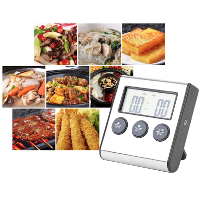 Termometru pentru carne cu afisaj si temporizator 0 250 grade C Termometru pentru carne cu afisaj si temporizator 0 250 grade C