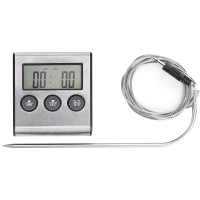 Termometru pentru carne cu afisaj si temporizator 0 250 grade C Termometru pentru carne cu afisaj si temporizator 0 250 grade C