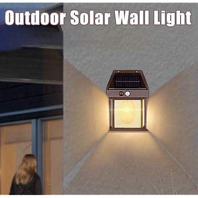 Lampa solara de perete LED cu senzor de miscare fara fir 3W Coba