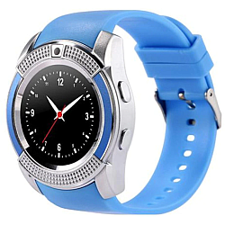 Smartwatch V8 HandsFree Bluetooth 3.0 Micro SIM Android Camera 1.3MP Albastru
