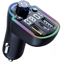 Modulator FM Bluetooth 5.0 Incarcare rapida MP3 Player Tip C PD 20W USB QC 3.0 ZTB A8