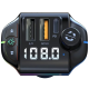 Modulator Fm auto ZTB A10 20W Rgb cu incarcare rapida  Negru Modulator Fm auto ZTB A10 20W Rgb cu incarcare rapida  Negru