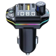 Modulator Fm auto ZTB A10 20W Rgb cu incarcare rapida  Negru Modulator Fm auto ZTB A10 20W Rgb cu incarcare rapida  Negru