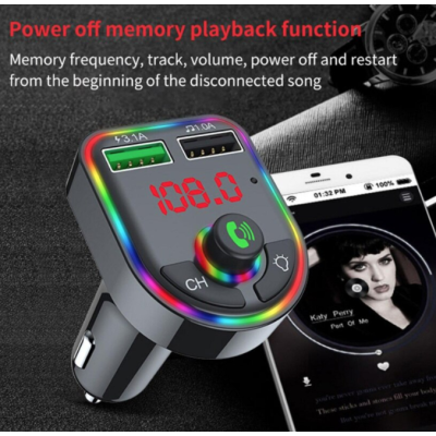 Modulator Mp3 Fm Auto F6 functie Bluetooth cu USB Modulator Mp3 Fm Auto F6 functie Bluetooth cu USB