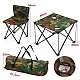 Set 1 Masa cu 2 Scaune Pentru Camping Pliabile Model Army Geanta Inclusa