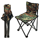 Set 1 Masa cu 2 Scaune Pentru Camping Pliabile Model Army Geanta Inclusa