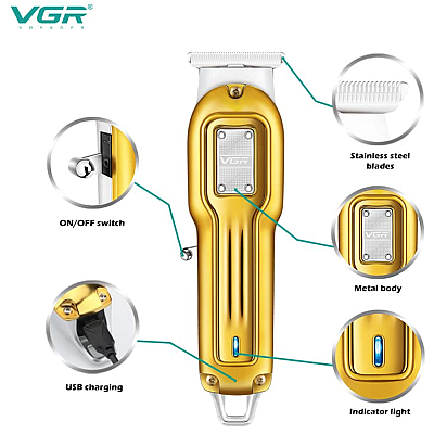 Aparat de tuns profesional VGR V 919 Auriu