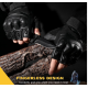 Manusi tactice militare fara degete masura L din vinil cu protectie cauciuc Negru Manusi tactice militare fara degete masura L din vinil cu protectie cauciuc Negru
