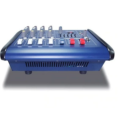 Mixer audio profesional cu amplificare putere 2x250 W 4 canale 16 efecte egalizator 5 benzi