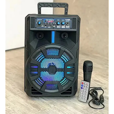 Boxa portabila QS-825 KIMISO cu Bluetooth si Microfon pentru Karaoke 8"