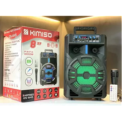 Boxa portabila QS-825 KIMISO cu Bluetooth si Microfon pentru Karaoke 8"