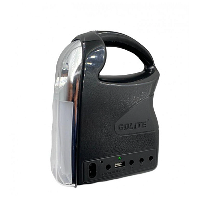 Kit solar GDLITE GD-7 PREMIUM 3 becuri, lanterna inclusa + usb incarcare