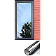 Folie reflexiva pentru geamuri interioare NEAGRA 60X300 LY