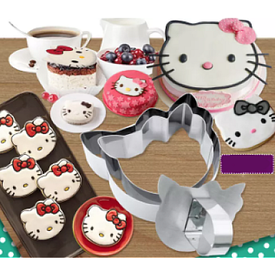 Set 3 forme pentru tort model Hello Kitty