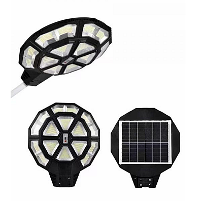 Lampa solara stradala  990 LED putere 1000W cu telecomanda ROTUNDA