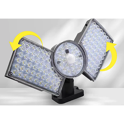 Lampa solara cu 3 casete reglabile senzor de miscare si 112 LED