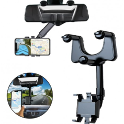 Suport de telefon auto Q ZJ008 prindere pe oglinda retrovizoare brate ajustabile rotativ Suport de telefon auto Q ZJ008 prindere pe oglinda retrovizoare brate ajustabile rotativ