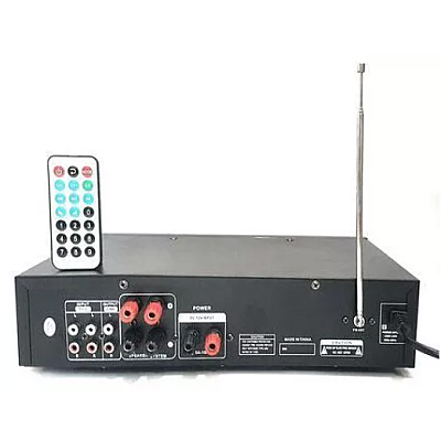 Amplificator de karaoke digital portabil cu Bluetooth egalizator USB Si intrare auxiliara Amplificator de karaoke digital portabil cu Bluetooth egalizator USB Si intrare auxiliara