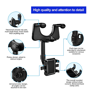 Suport Telefon Mobil cu prindere la Oglinda Retrovizoare ZJ 099 COD
