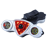 Stop spate pentru bicicleta QX W12 cu incarcare USB Stop spate pentru bicicleta QX W12 cu incarcare USB