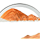 Lampa decorativa GALBENA tip clepsidra nisipuri miscatoare 17 CM