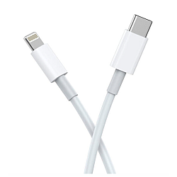 Cablu de date/incarcare USB Type C to Lightning lungime 2 metri ALB