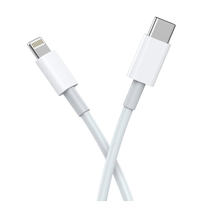 Cablu de date/incarcare USB Type C to Lightning lungime 2 metri ALB